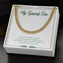 Load image into Gallery viewer, Someone Really Special cuban link chain gold standard box
