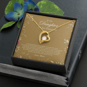 God Given Gifts forever love gold necklace front