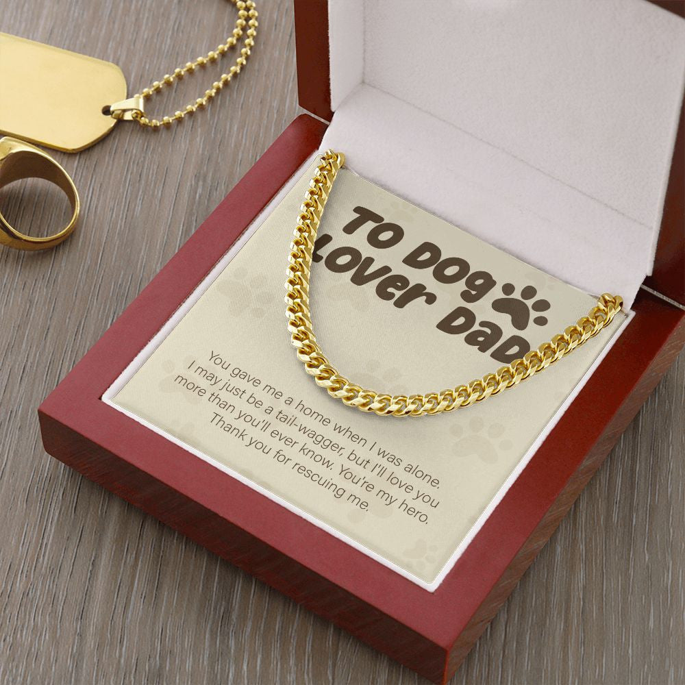 You Gave Me Home cuban link chain gold luxury led box