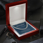 More People Like You cuban link chain silver premium led mahogany wood box