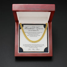 Load image into Gallery viewer, Specially Chosen cuban link chain gold mahogany box led
