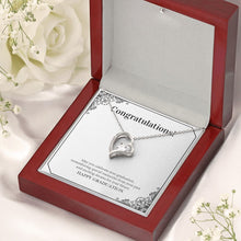 Load image into Gallery viewer, Remembering Special Moments forever love silver necklace premium led mahogany wood box
