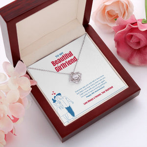 Fall In Love Once love knot pendant luxury led box red flowers