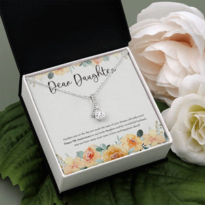 Many More Years alluring beauty pendant white flower