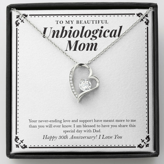 Blessed To Have You forever love silver necklace front