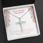 Most Magical Day Of My Life cz cross necklace close up