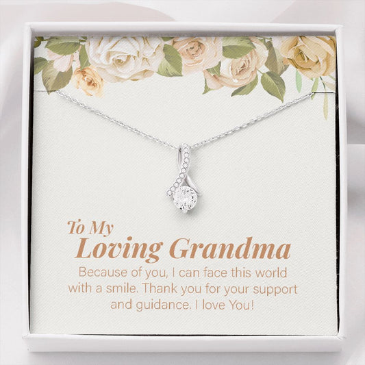 Face The World With A Smile alluring beauty necklace front