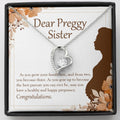 A Family Of Three forever love silver necklace front