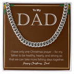 Take More Fishing Days Together cuban link chain silver front