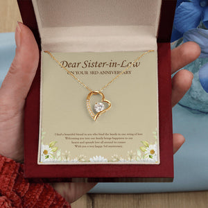 A Beautiful Friend forever love gold pendant led luxury box in hand