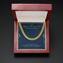 Load image into Gallery viewer, Do Deserve It cuban link chain gold mahogany box led
