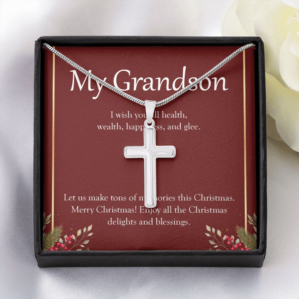 Tons Of Memories This Day stainless steel cross yellow flower