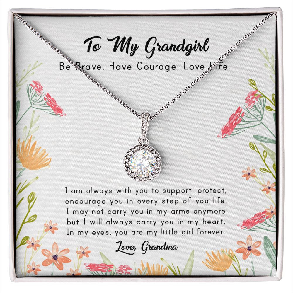 Carry You In My Heart eternal hope necklace front