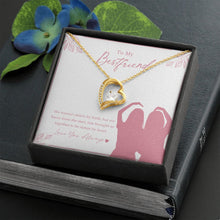 Load image into Gallery viewer, Fate brought together forever love gold necklace front
