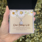 Being a Good Partner eternal hope necklace in hand