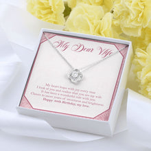 Load image into Gallery viewer, A Wonderful Ride With You love knot pendant yellow flower
