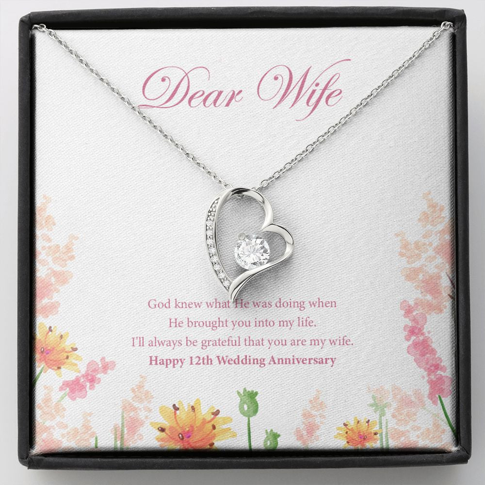 Knew What He Was Doing forever love silver necklace front