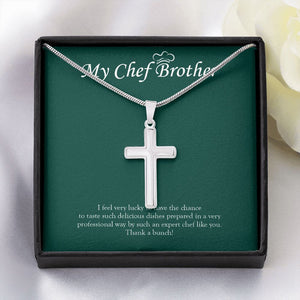 Expert Chef Like You stainless steel cross yellow flower
