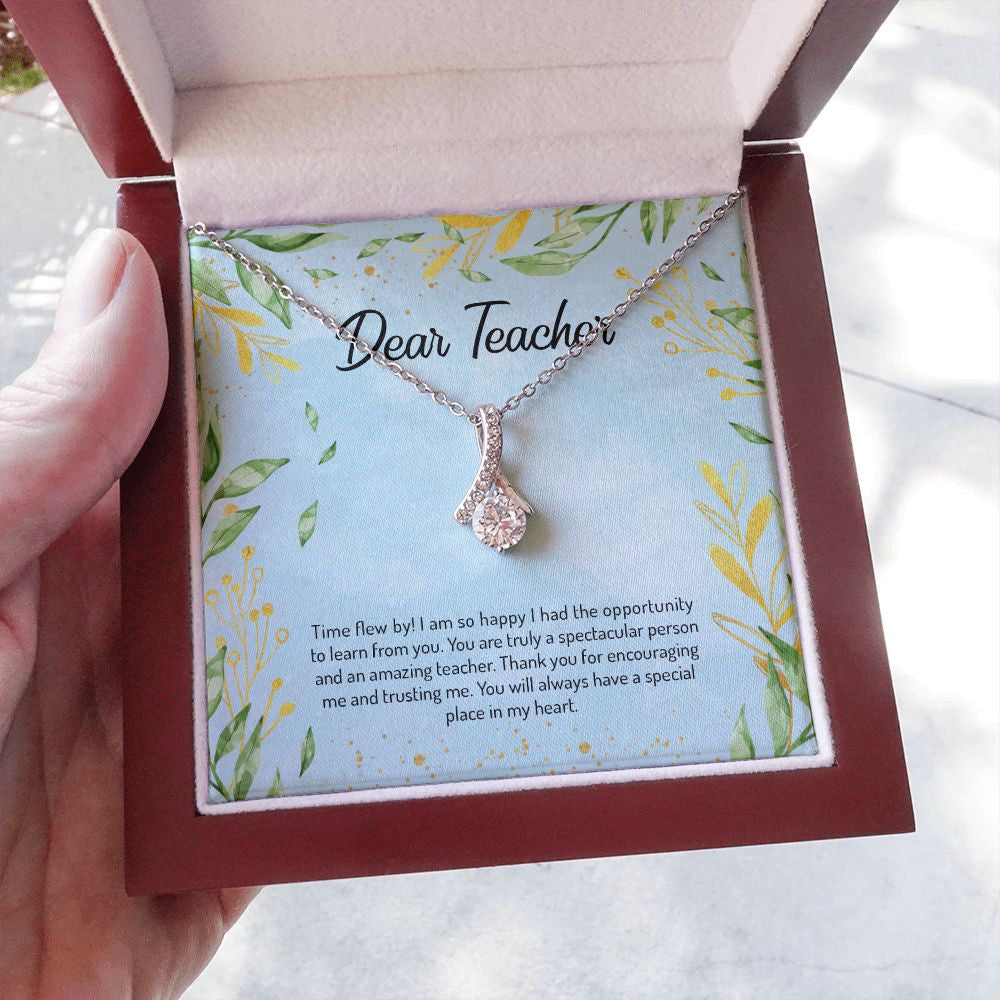 Time Flew By alluring beauty necklace luxury led box hand holding
