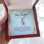 Time Flew By alluring beauty necklace luxury led box hand holding