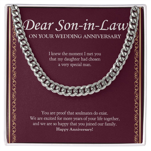 Very Special Man cuban link chain silver front