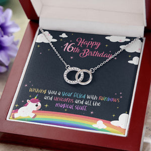 All magical stuff double circle necklace luxury led box close up