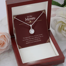Load image into Gallery viewer, Parents Like You eternal hope necklace premium led mahogany wood box
