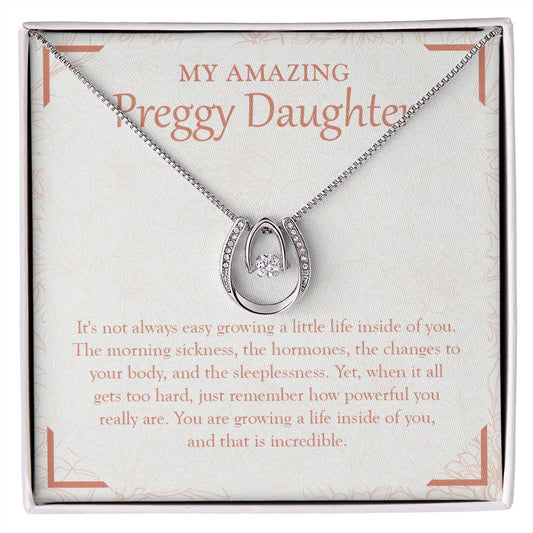 Little Life Inside Of You horseshoe necklace front