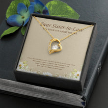 Load image into Gallery viewer, Binded By String Of Love forever love gold necklace front
