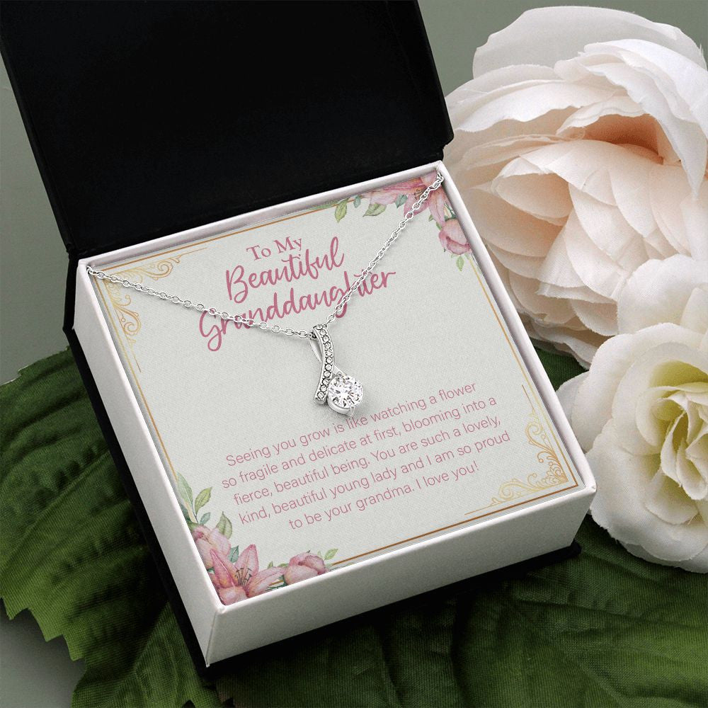 Like Watching A Flower alluring beauty pendant white flower