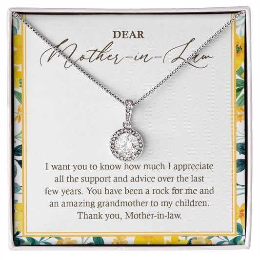 I Appreciate All Your Support eternal hope necklace front