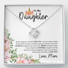 Load image into Gallery viewer, Life you always Imagined love knot necklace front
