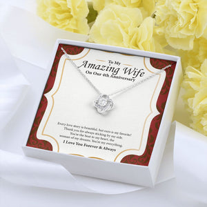Our Story Is Beautiful love knot pendant yellow flower