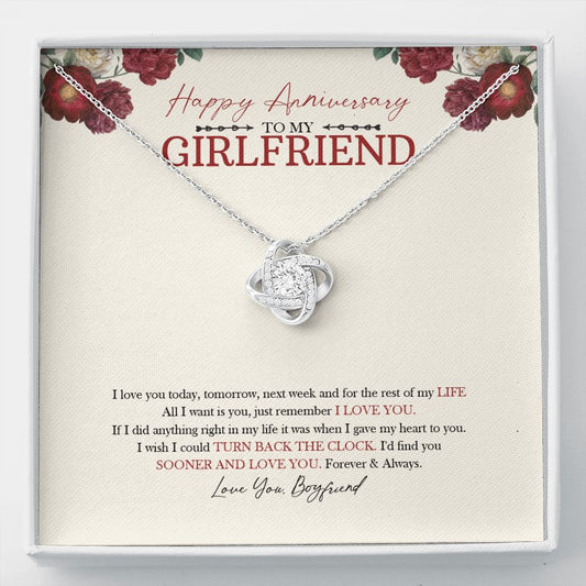 I'd Find You Sooner love knot necklace front