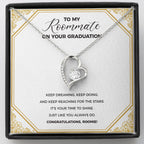 Keep Dreaming forever love silver necklace front