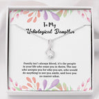 Family Isn't Always Blood alluring beauty necklace front