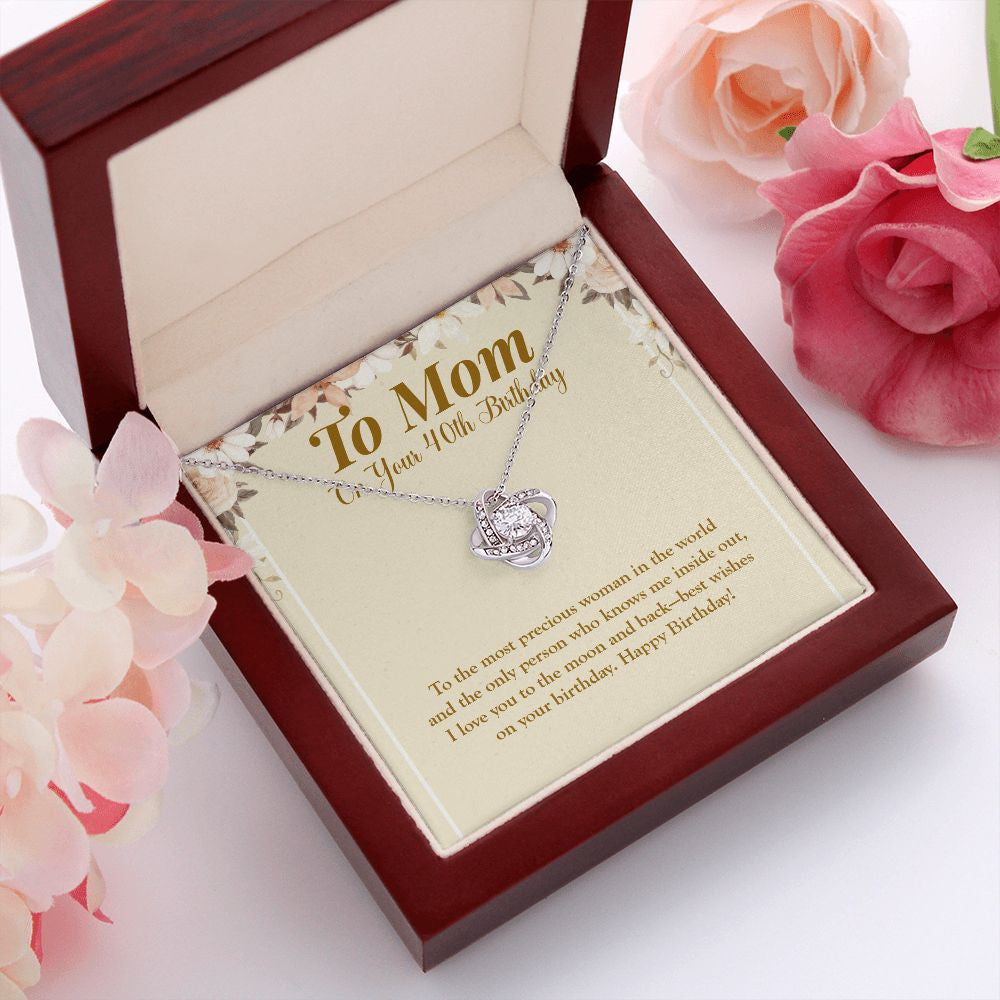 To The Moon And Back love knot pendant luxury led box red flowers