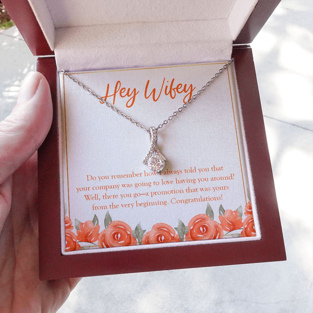 Love Having You Around alluring beauty necklace luxury led box hand holding