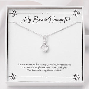 Commitment And Toughness alluring beauty necklace front