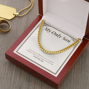 My Reflections cuban link chain gold luxury led box