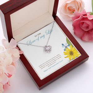 Another Year Together love knot pendant luxury led box red flowers