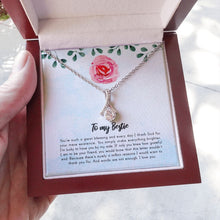 Load image into Gallery viewer, Million Reasons alluring beauty necklace luxury led box hand holding
