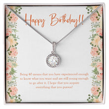Load image into Gallery viewer, Young Enough eternal hope necklace front
