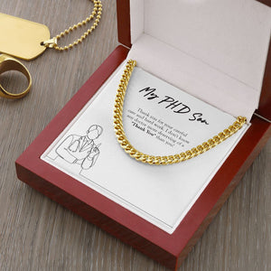 More Deserving Of Thank You cuban link chain gold luxury led box