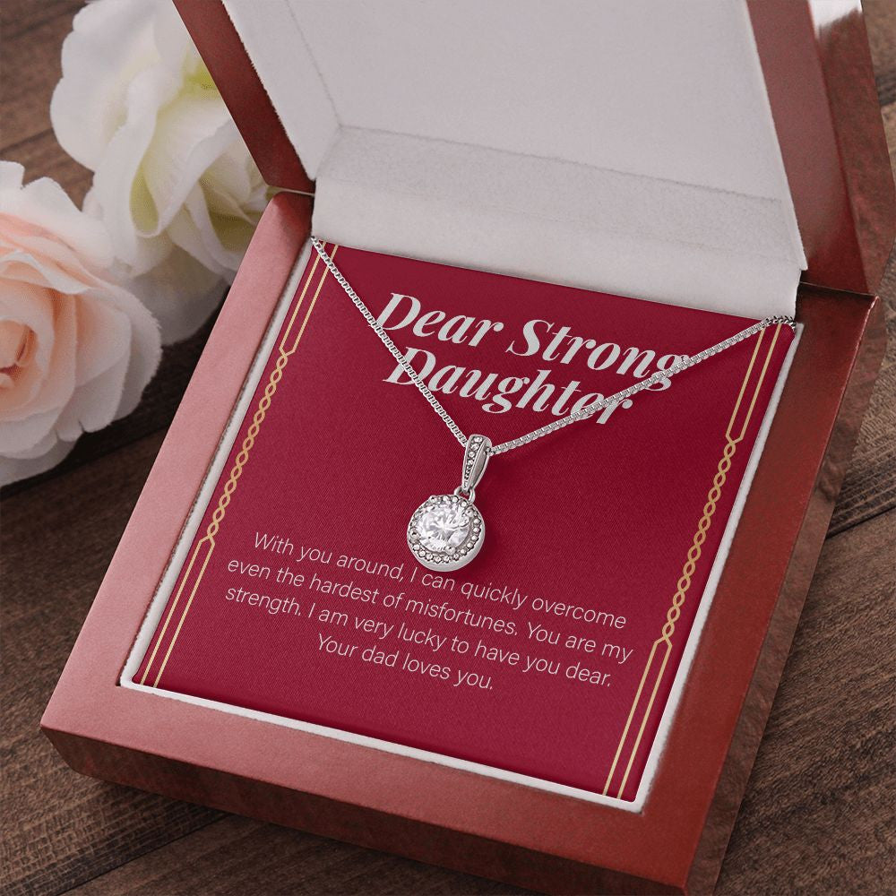 You Are My Strength eternal hope pendant luxury led box red flowers