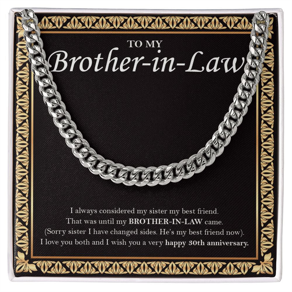 I Always Considered cuban link chain silver front