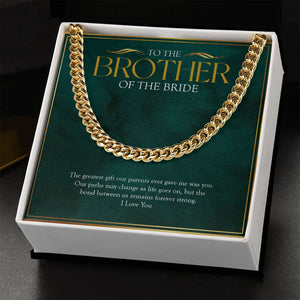 Our Paths May Change cuban link chain gold standard box