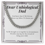 Brought Us Together cuban link chain silver front