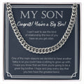 Sibling To Grow Up With cuban link chain silver front