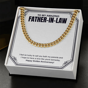 To Have Love Like Yours cuban link chain gold standard box
